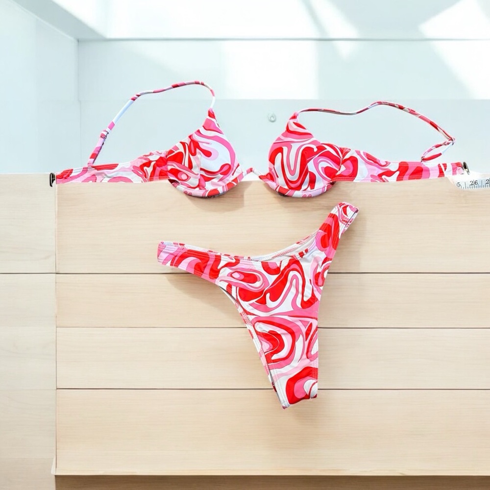 Vibrant Swirl Bikini Set